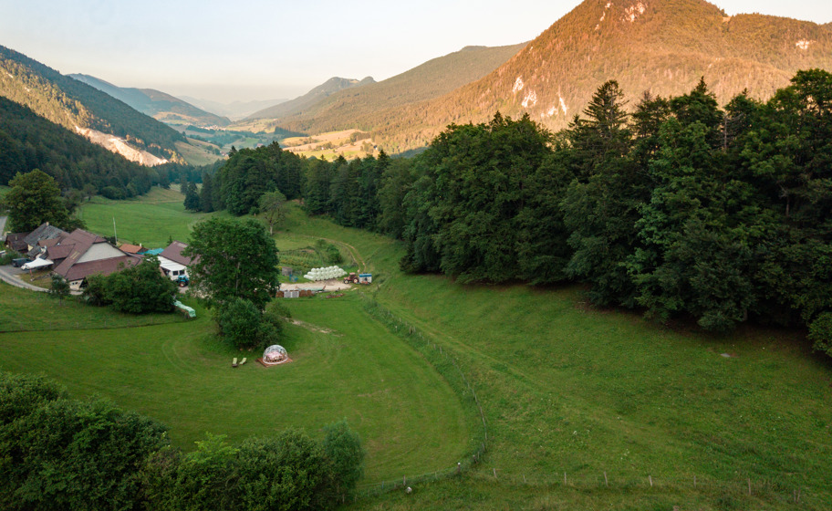 Bubble-Suite auf dem Berghof Montpelon